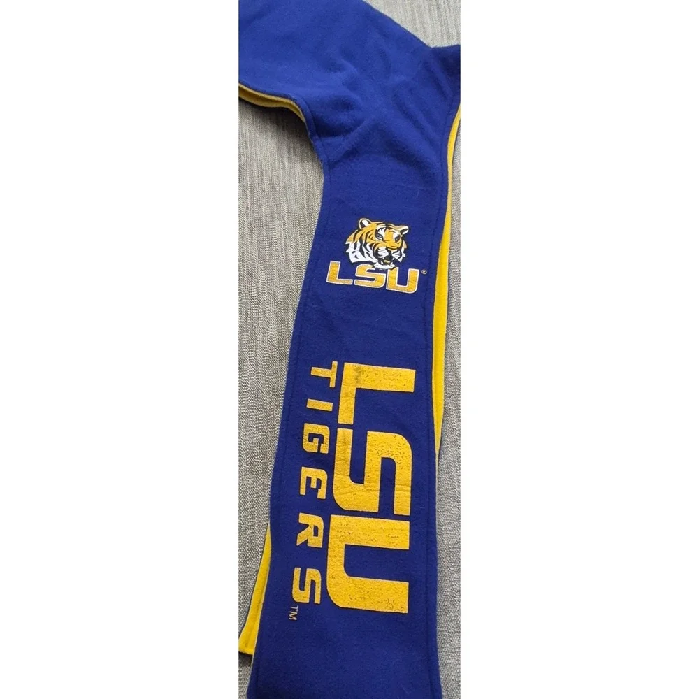 LSU Tigers Hooded Scarf Reversible Purple Gold Little Earth OSFA  Football Sport